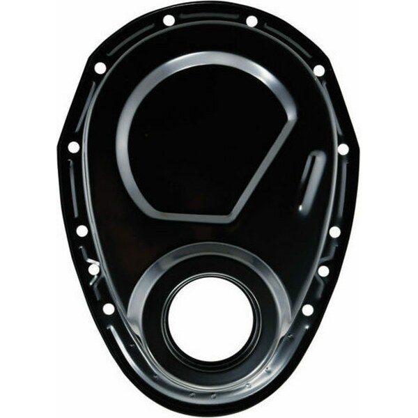 Specialty Products - 7120BK - Timing Chain Cover SBC OEM Style Black Steel