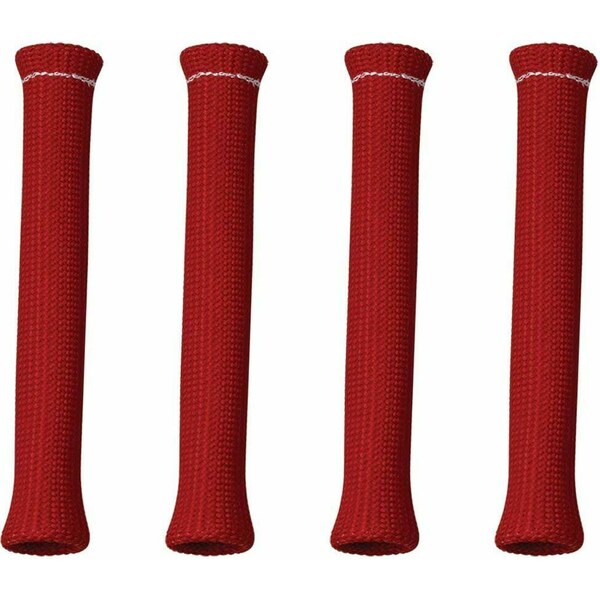 Moroso - 71971 - Spark Plug Boot Protectors High Temp Red 4-Pack