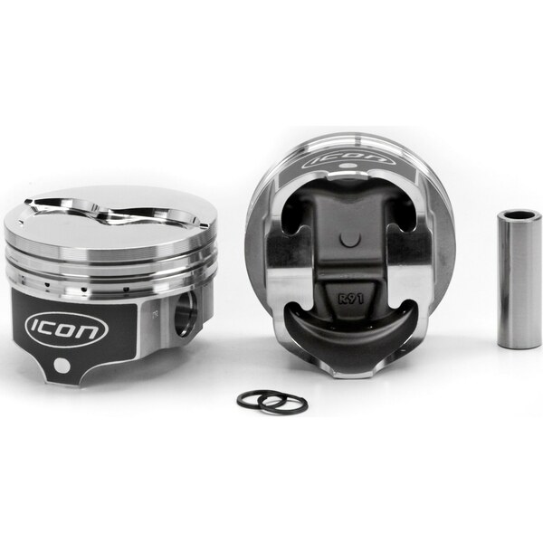 Icon Pistons -  - BBM Dished Piston Set - 4.350 Bore +23.7cc