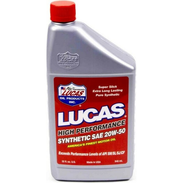 Lucas Oil - LUC10054 - Synthetic 20w50 Oil 1 Qt
