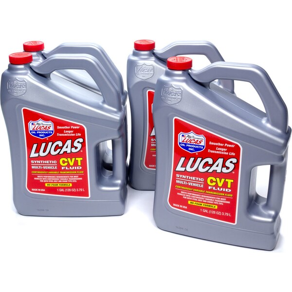 Lucas Oil - 10112 - Synthetic CVT Trans Fluid Case 4 x 1 Gallon