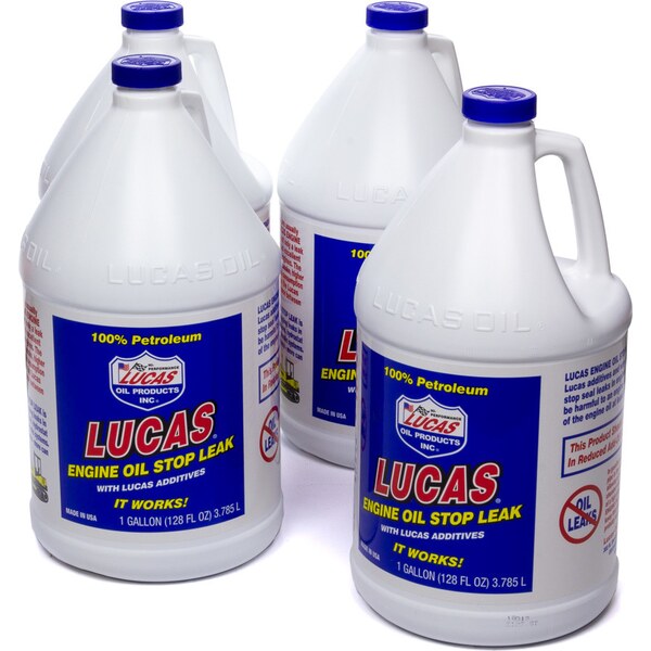 Lucas Oil - 10279 - Engine Oil Stop Leak Case 4x1Gallon