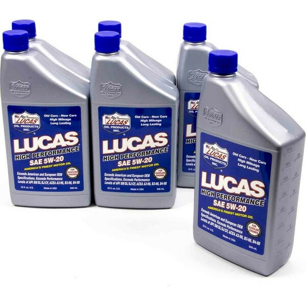 Lucas Oil - 10516 - SAE 5w20 Motor Oil 6x1 Quart