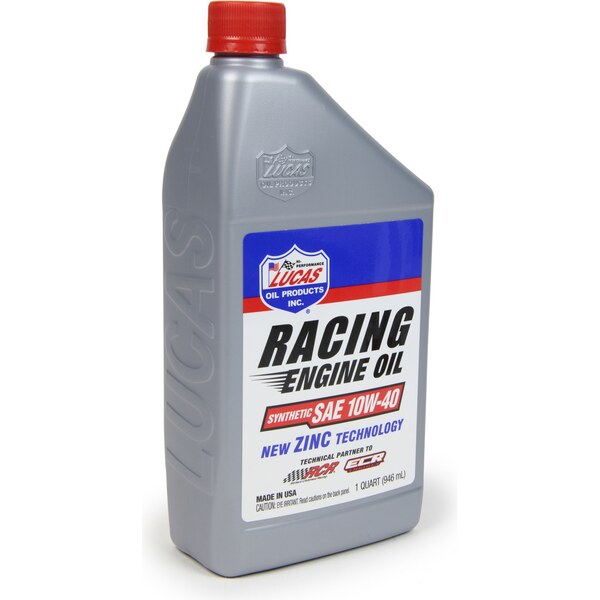 Lucas Oil - LUC10942 - 10w40 Synthetic Racing Oil 1 Quart