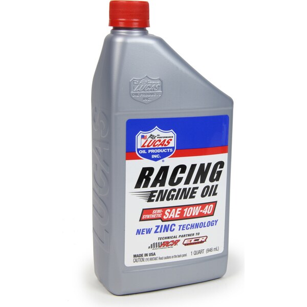 Lucas Oil - LUC10943 - 10w40 Semi Synthetic Racing Oil 1 Quart