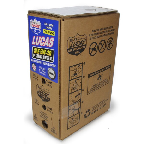 Lucas Oil - 18001 - SAE 5W20 Motor Oil 6 Gallon Bag In Box