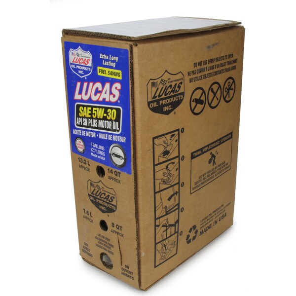 Lucas Oil - 18010 - SAE 5W30 Motor Oil 6 Gallon Bag In Box