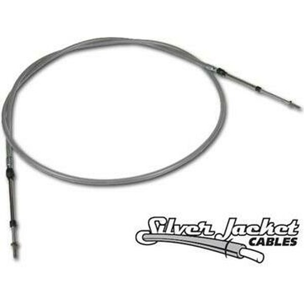 - C93-144 - 144 in. / 12 ft. ULTIMATE SILVER JACKET CLIP TYPE PUSH-PULL CABLE