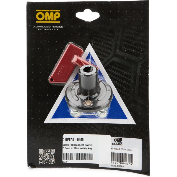 OMP - EA0-0460 - Master Disconnect Switch 2 Pole w/ Removable Key