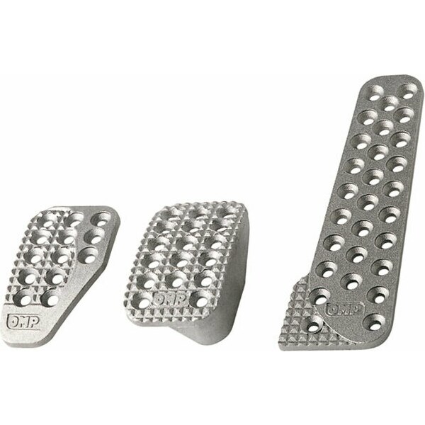 OMP - OA0-1010-003 - 3 Pedal Set Sandblasted Aluminum w/ Long Gas Ped