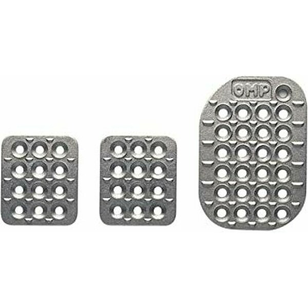 OMP - OA0-1863 - 3 Pedal Set Sandblasted Aluminum