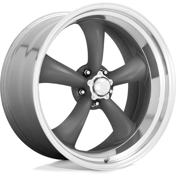 American Racing Wheels - VN2152873US - Torq Thrust II 20X8 5X5 Gray w/Machin Lip Wheel
