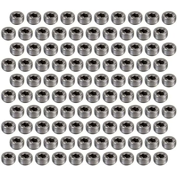 Pioneer - PP-568-T-100 - 1/2 Pipe Plugs 100pk Hex Socket