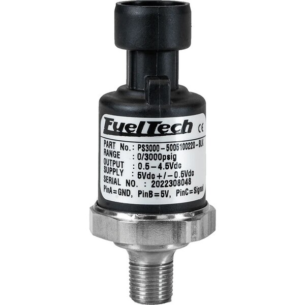 FuelTech - 5005100020-BLK - 0-150 PSI Pressure Series  (Black Series))