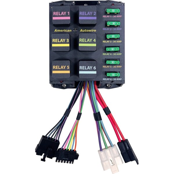 American Autowire - 510922 - Banked Relay System 6 Relays