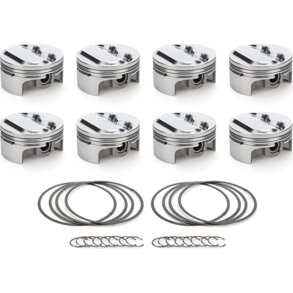 RaceTec Pistons - 1000176 - SBC Dome Piston Set 4.040 Bore + 7.6cc