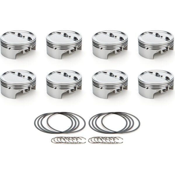 RaceTec Pistons - 1000216 - SBC Dished Piston Set 4.155 Bore -25.5cc