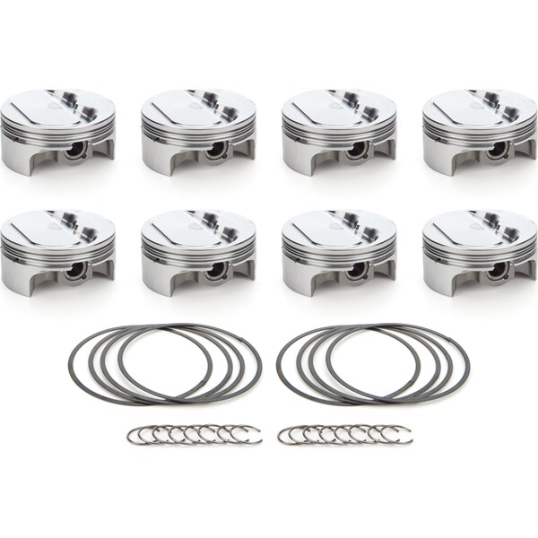 RaceTec Pistons - 1000239 - SBC Dome Piston Set 4.155 Bore -0.8cc