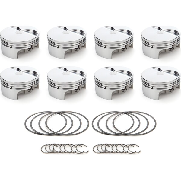 RaceTec Pistons - 1000372 - SBF FT Piston Set w/TWH 4.125 Bore -3.8cc