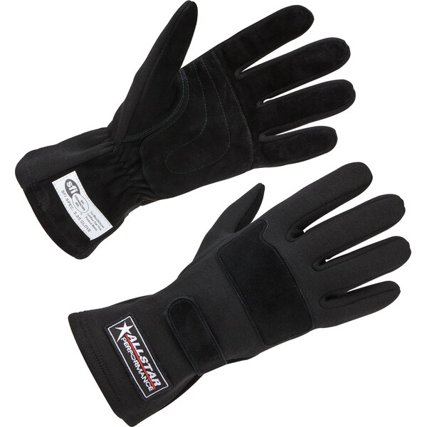 Allstar Performance - ALL915014 - Racing Gloves SFI 3.3/5 D/L Black Large