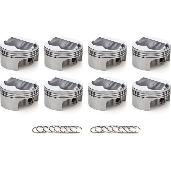 RaceTec Pistons - 1000162 - SBC Dome Piston Set 4.030 Bore + 12.7cc