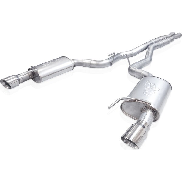 Stainless Works - 0 - 24-   Ford Mustang 5.0L Catback Exhaust w/H-Pipe