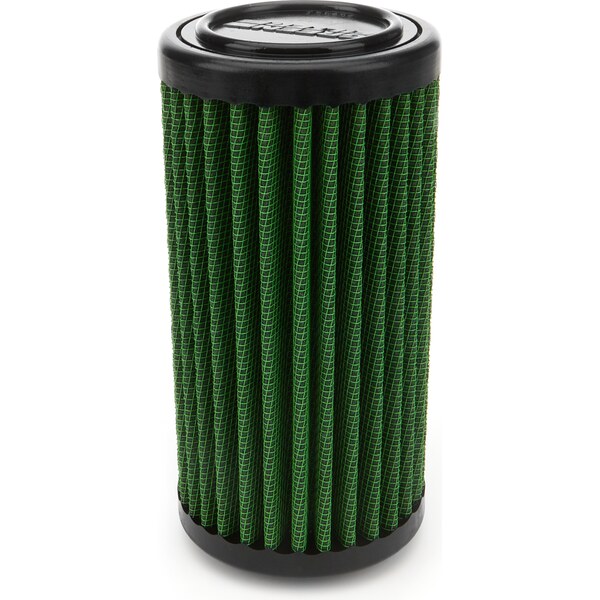 Green Filter - 7394 - Air Filter Element - Round - 3.5 in Diameter - 7 in Tall - 2 in Flange - Reusable Cotton - Green - Universal