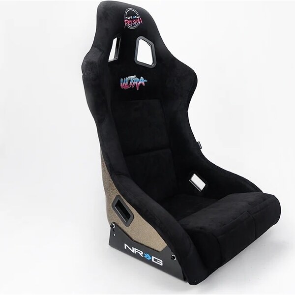 NRG Innovation - FRP-302BK-ULTRA - Seat Prisma Ultra Large Black Cloth Race Bolster