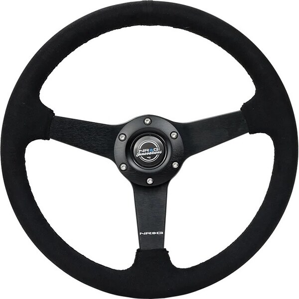 NRG Innovation - RST-037MB-SA - Steering Wheel 350mm 1.5 in Dish Black Alcantara