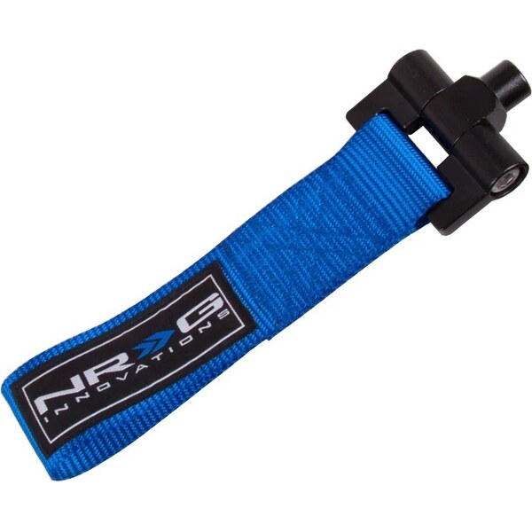 NRG Innovation - TOW-130BL - Tow Strap Track Blue Honda Fit / S2000