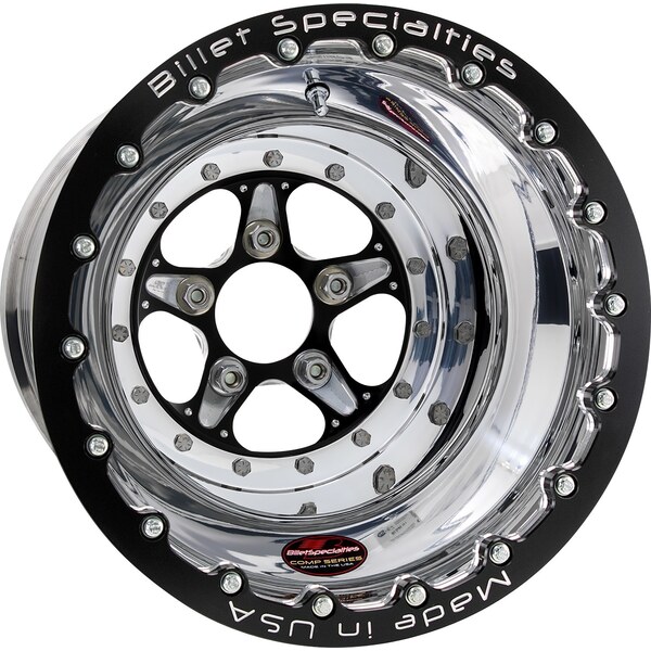 Billet Specialties - BCSBL035106545 - COMP 5 Wheel SBL 15x10 4.5in Backspace