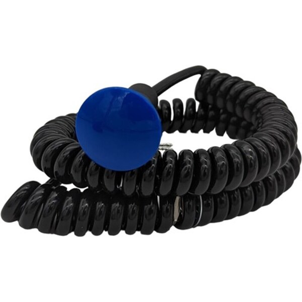 Drag Race Solutions - 3109-1BLU - Transbrake Mushroom Button w/Cord - Blue