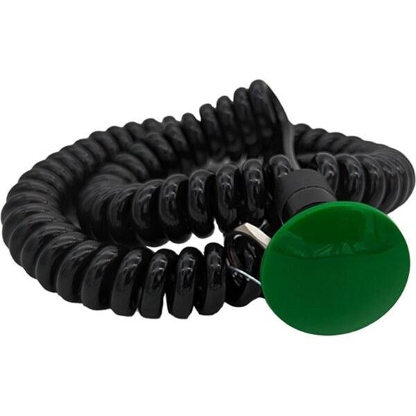 Drag Race Solutions - 3109-1GRN - Transbrake Mushroom Button w/Cord - Green