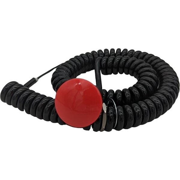 Drag Race Solutions - 3109-1RED - Transbrake Mushroom Button w/Cord - Red