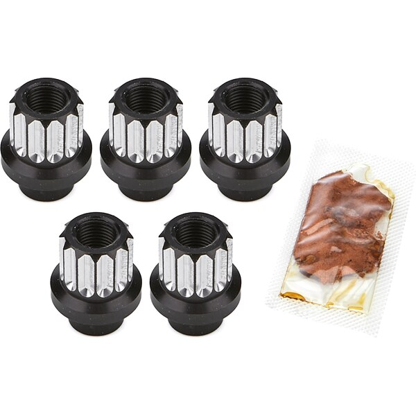 Drag Race Solutions - 7205-500M - Billet Aluminum 12pt Lug Nuts - 1/2 5pk