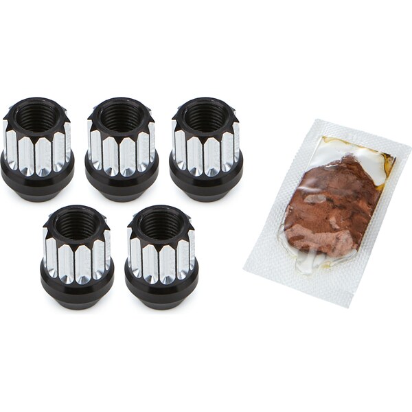 Drag Race Solutions - 7605-14MM - Billet Aluminum 12pt Lug Nuts 14mm 5pk