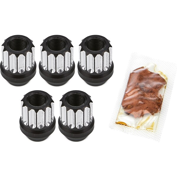 Drag Race Solutions - 7605-500M - Billet Aluminum 12pt Lug Nuts 1/2 5pk