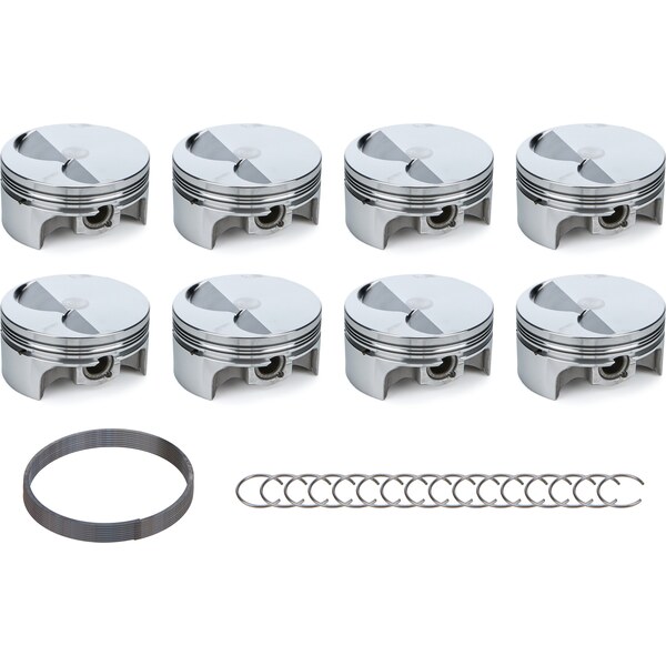 RaceTec Pistons - 1000365 - SBF FT Piston Set w/TWH 4.125 Bore -3.8cc