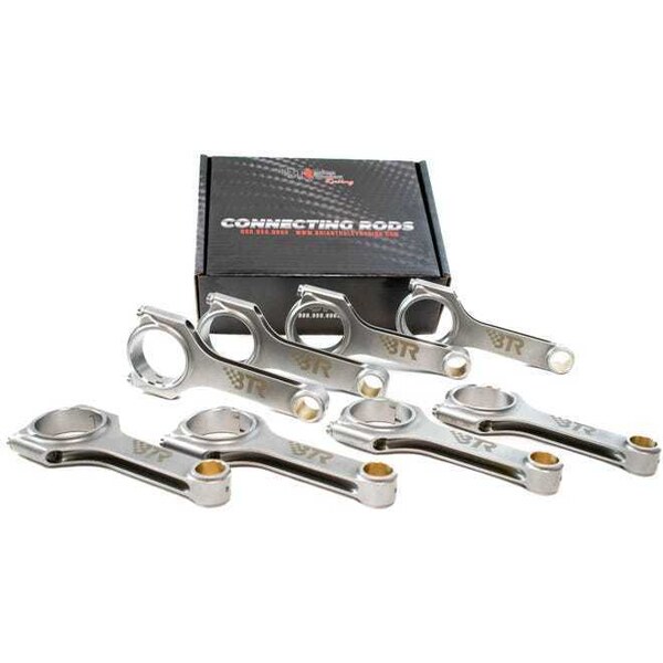 Brian Tooley Racing - BTRROD6125H1-8 - 4340 Forged H-Beam Rods 6.125in w/ARP Bolts