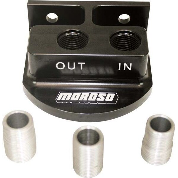 Moroso - 23767 - Remote Spin-On Filter Mount  13/16 3/4 22mm