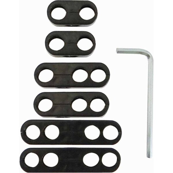 Moroso - 72166 - Wire Separator Kit Split-Design Black