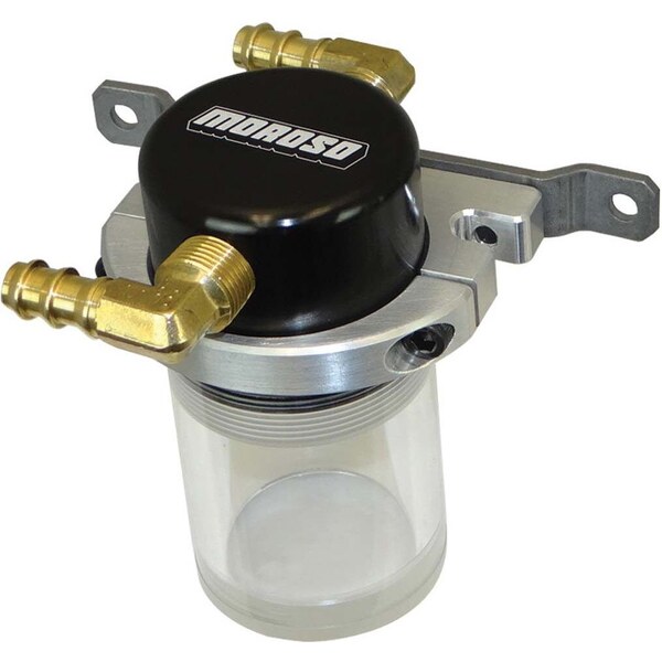 Moroso - 85683 - Air/Oil Separator Univ. Small Body Black