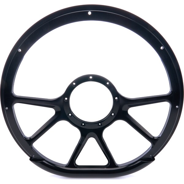 Billet Specialties - BLK29475 - Steering Wheel 14in D-Sh ape Prism Black