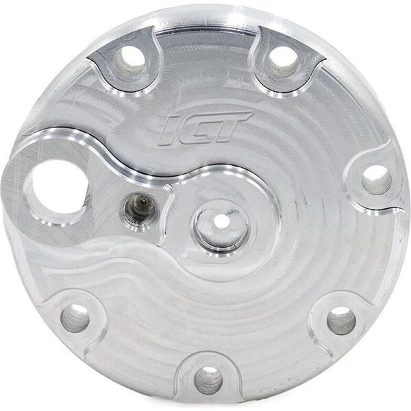 ICT Billet - 551194-7P - Sanden 709 Rear Cover For Use w/R4 Hoses