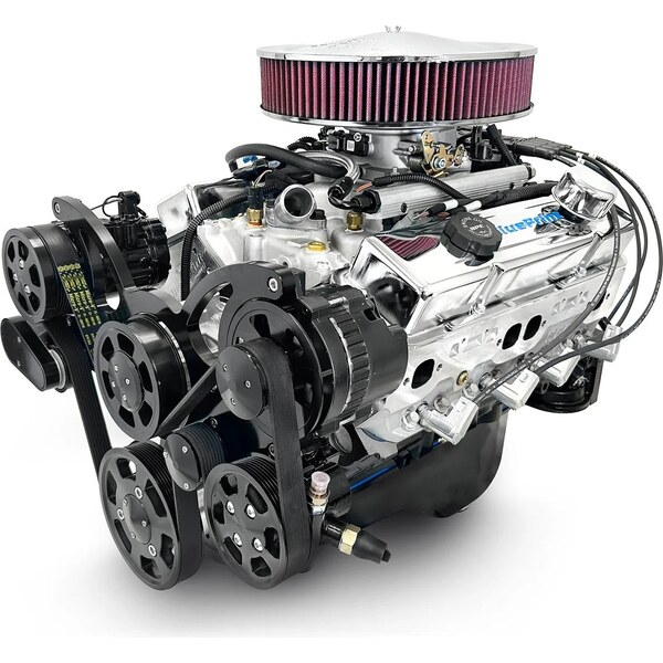 BluePrint Engines - BP38318MPFIKB - SBC 383 Crate Engine w/ EFI Dressed w/Pulley Kit