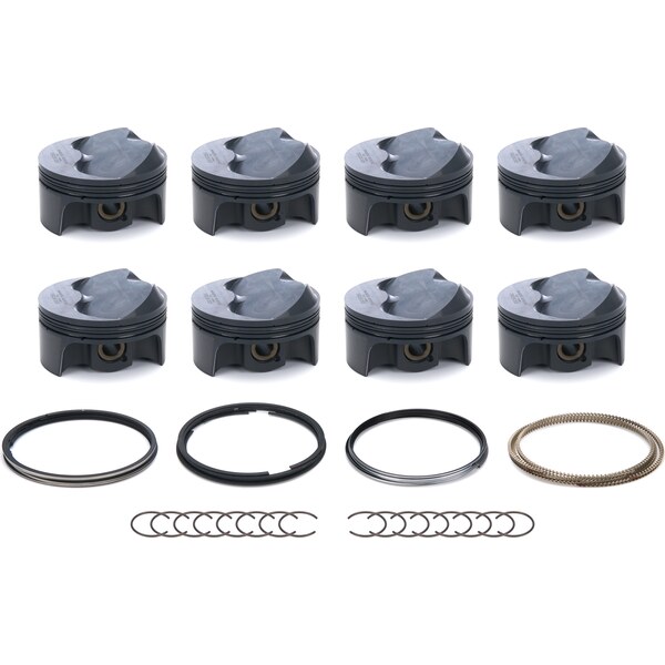Mahle Pistons - 930167550 - SBC Dome PowerPak Piston Set 4.050 Bore