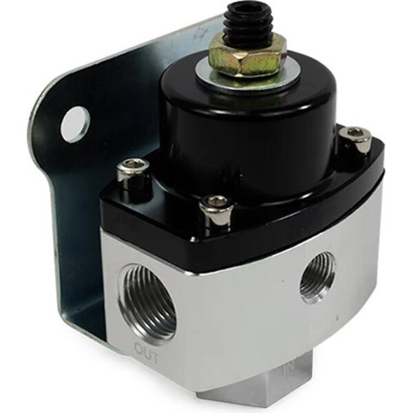 Top Street Performance - JM1057BK - Billet Fuel Regulator 5-12psi Black Top