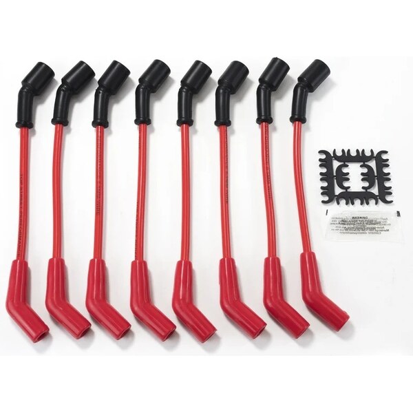 Top Street Performance - 81228 - 8.5mm Red Ign Wire Set 135 Degree Boots