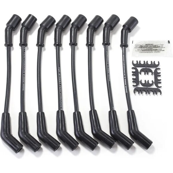 Top Street Performance - 81028 - 8.5mm Black Wire Set 135 Degree Boots