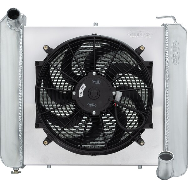 Cold Case Radiators - CHV711K - 61-62 Corvette Radiator w/ 16in Fan Kit 22.5in